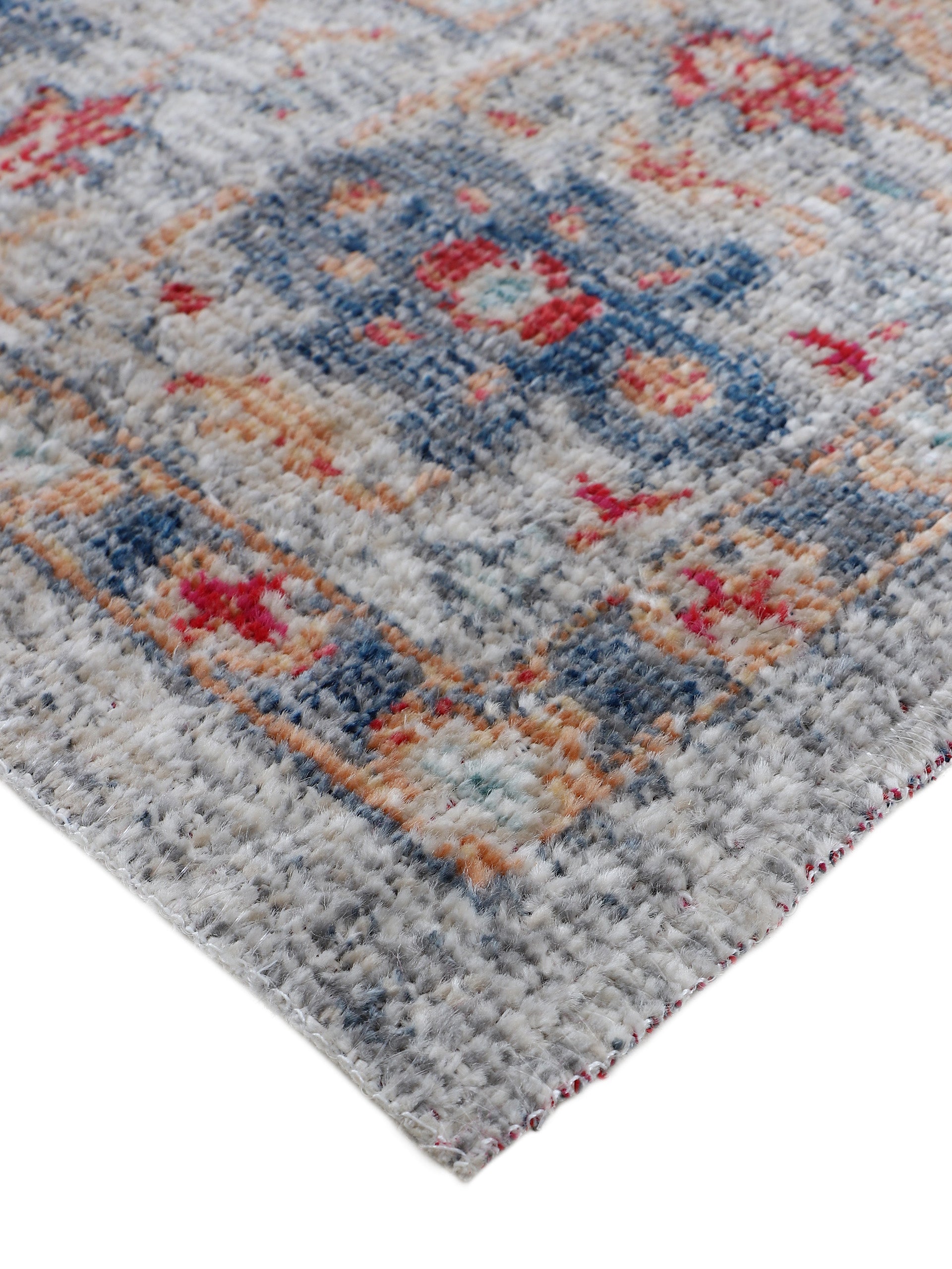 Flachgewebeteppich Flori Hellgrau