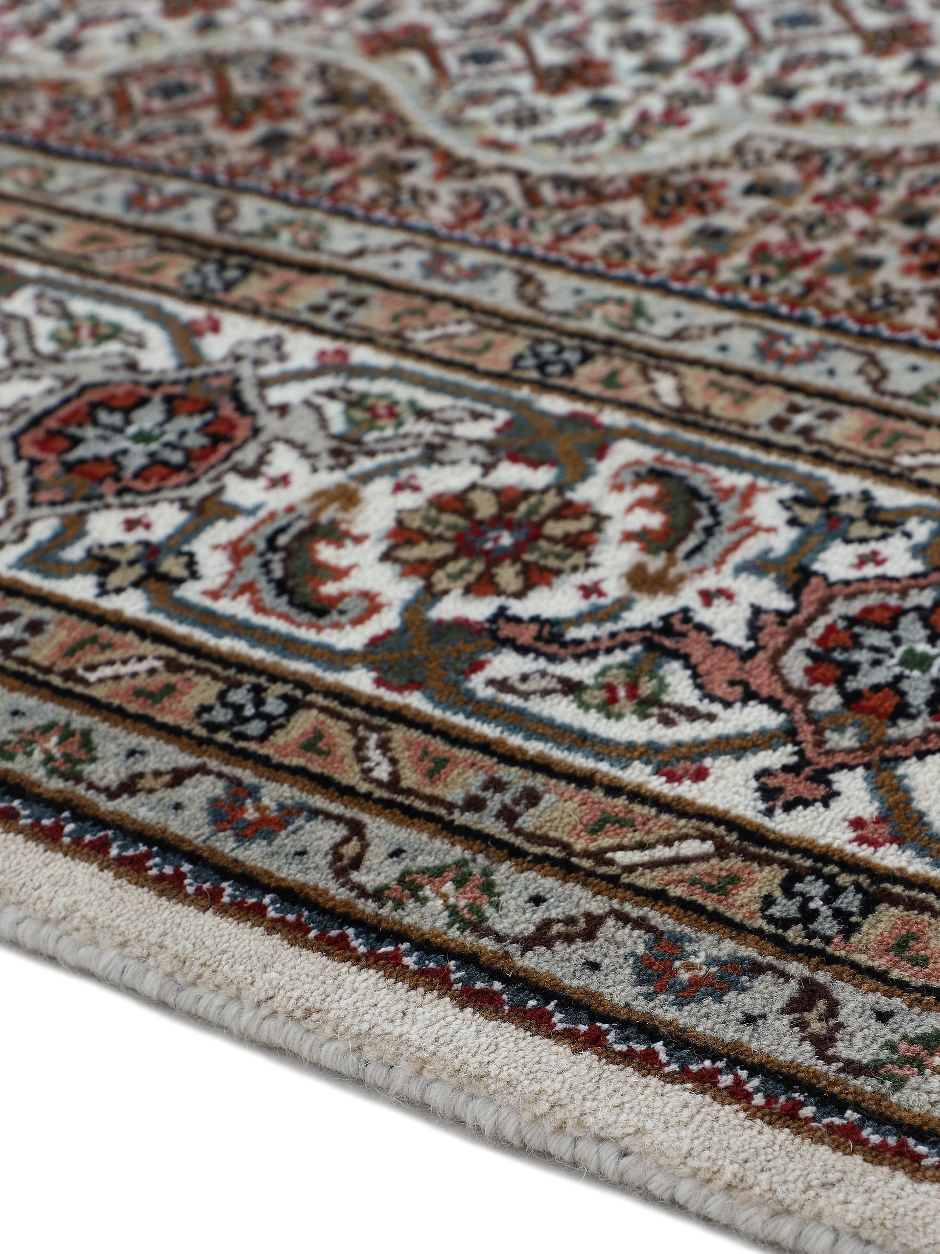 Tabriz Mahi Läufer Teppich