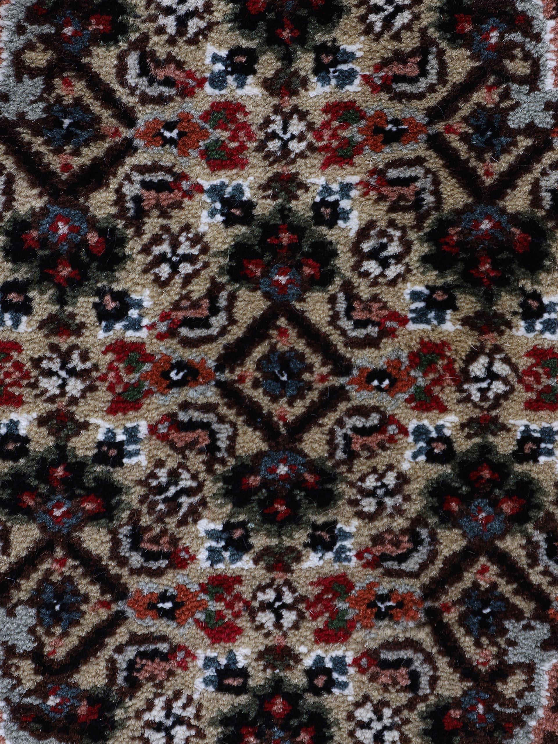 Tabriz Mahi Läufer Teppich