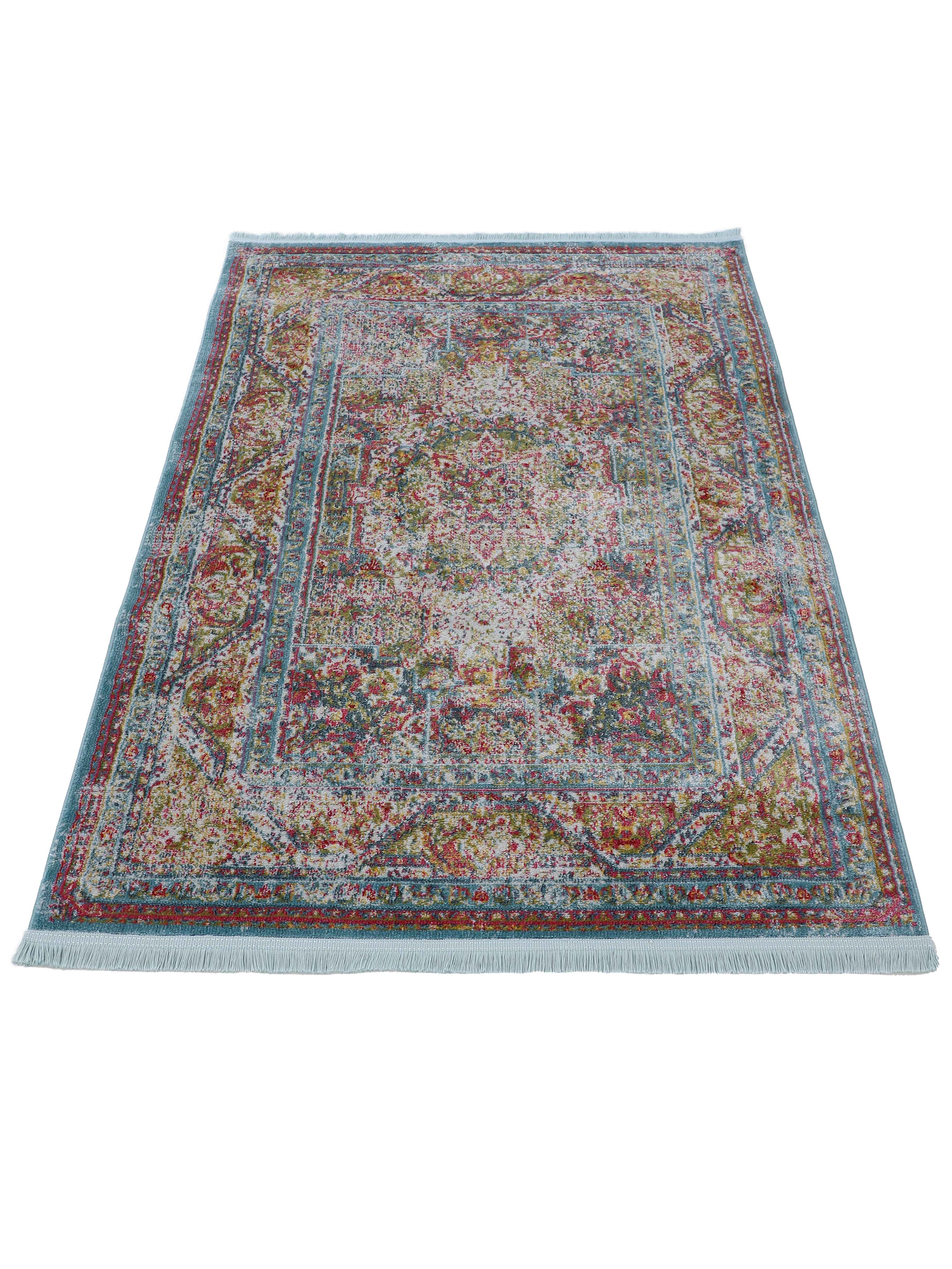 Vintage Teppich Yuri Türkis