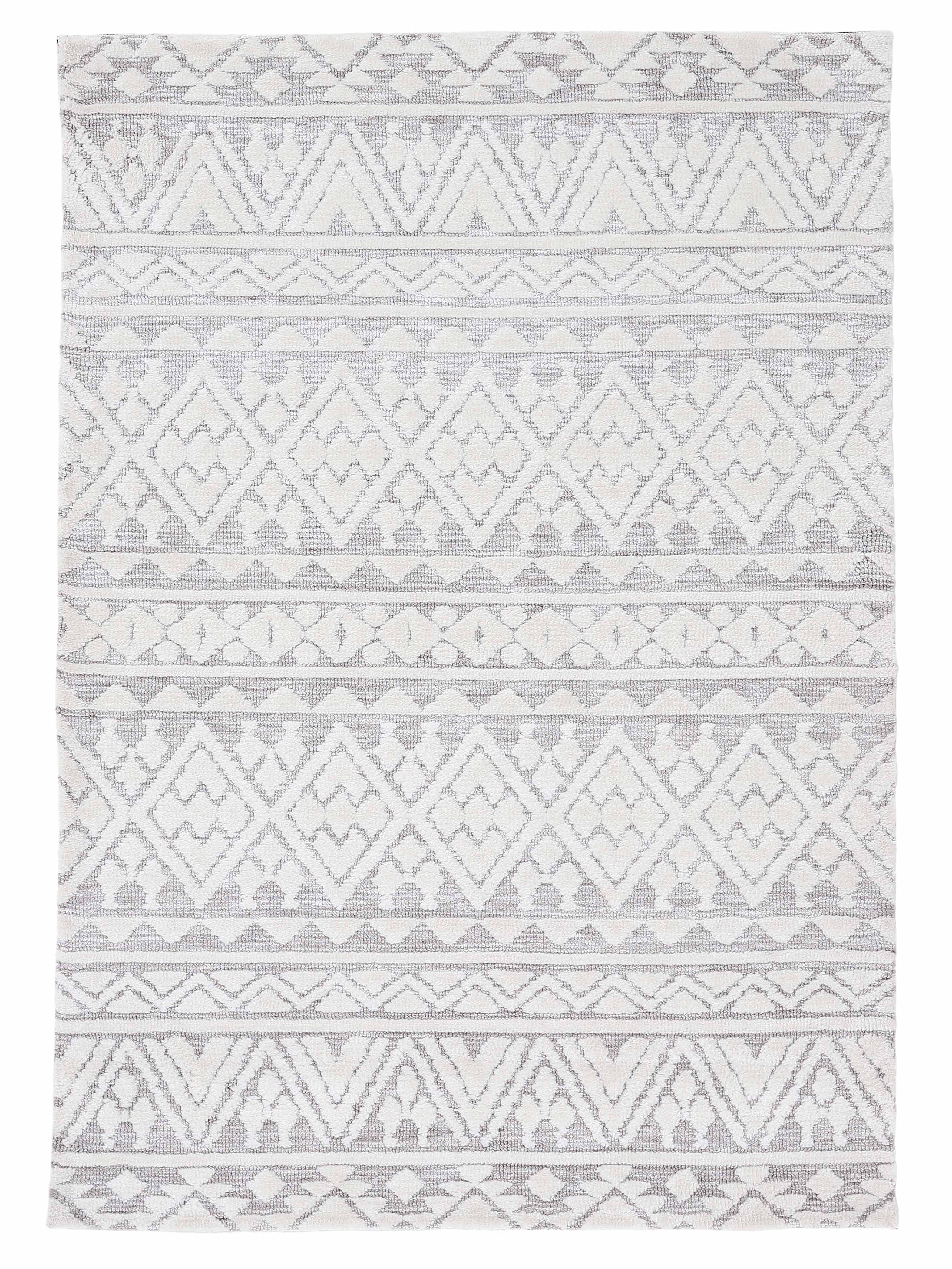 Teppich Holly Creme/Hellgrau