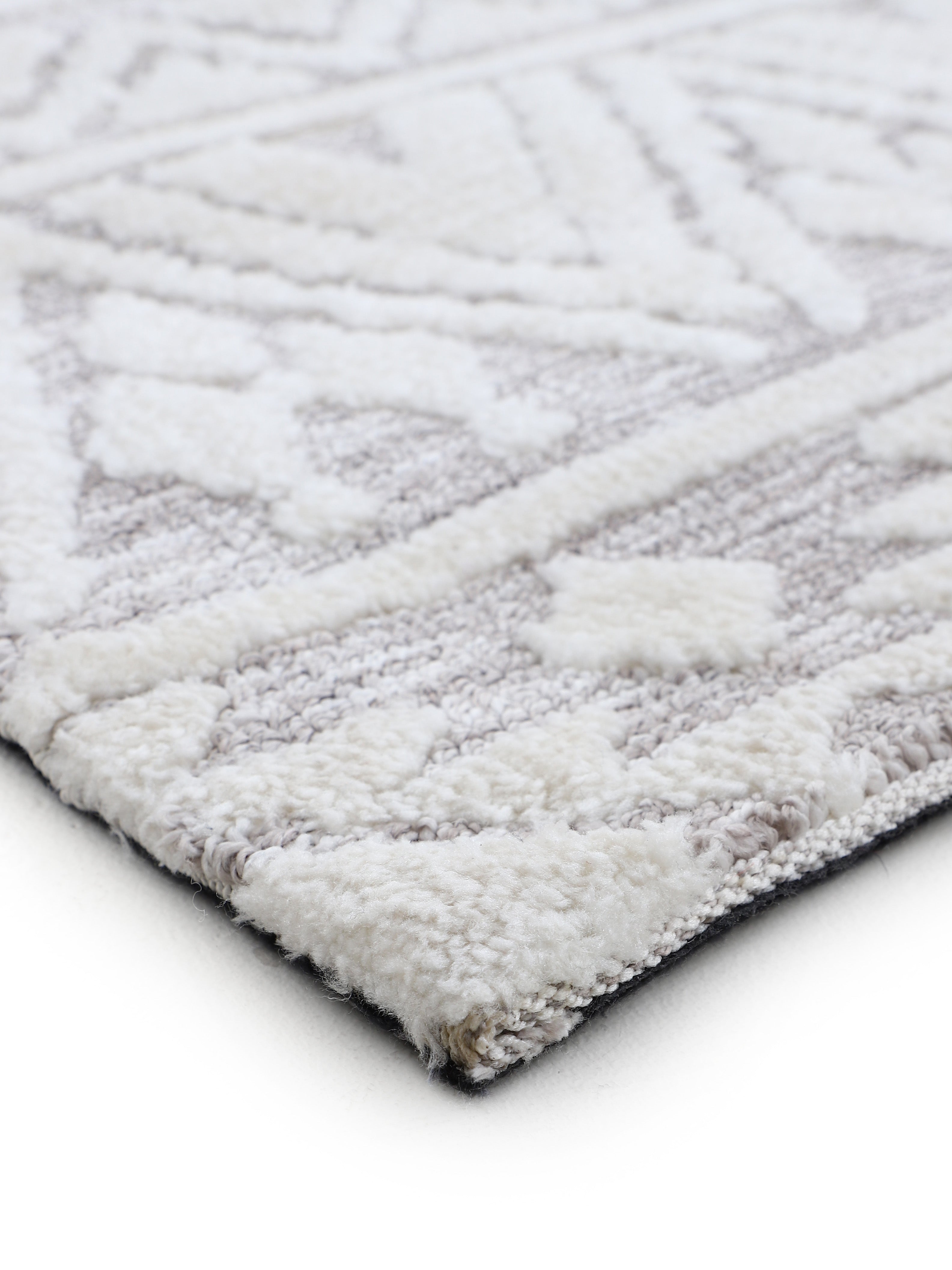 Teppich Holly Creme/Hellgrau