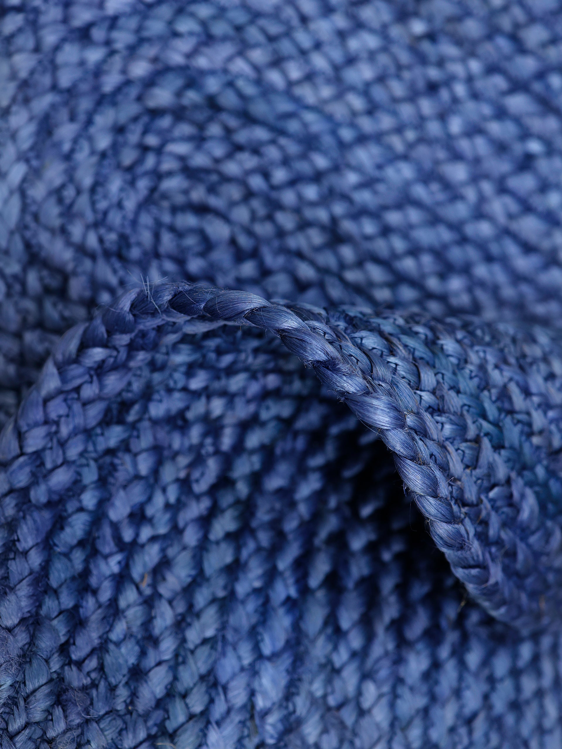 Juteteppich Alia Blau