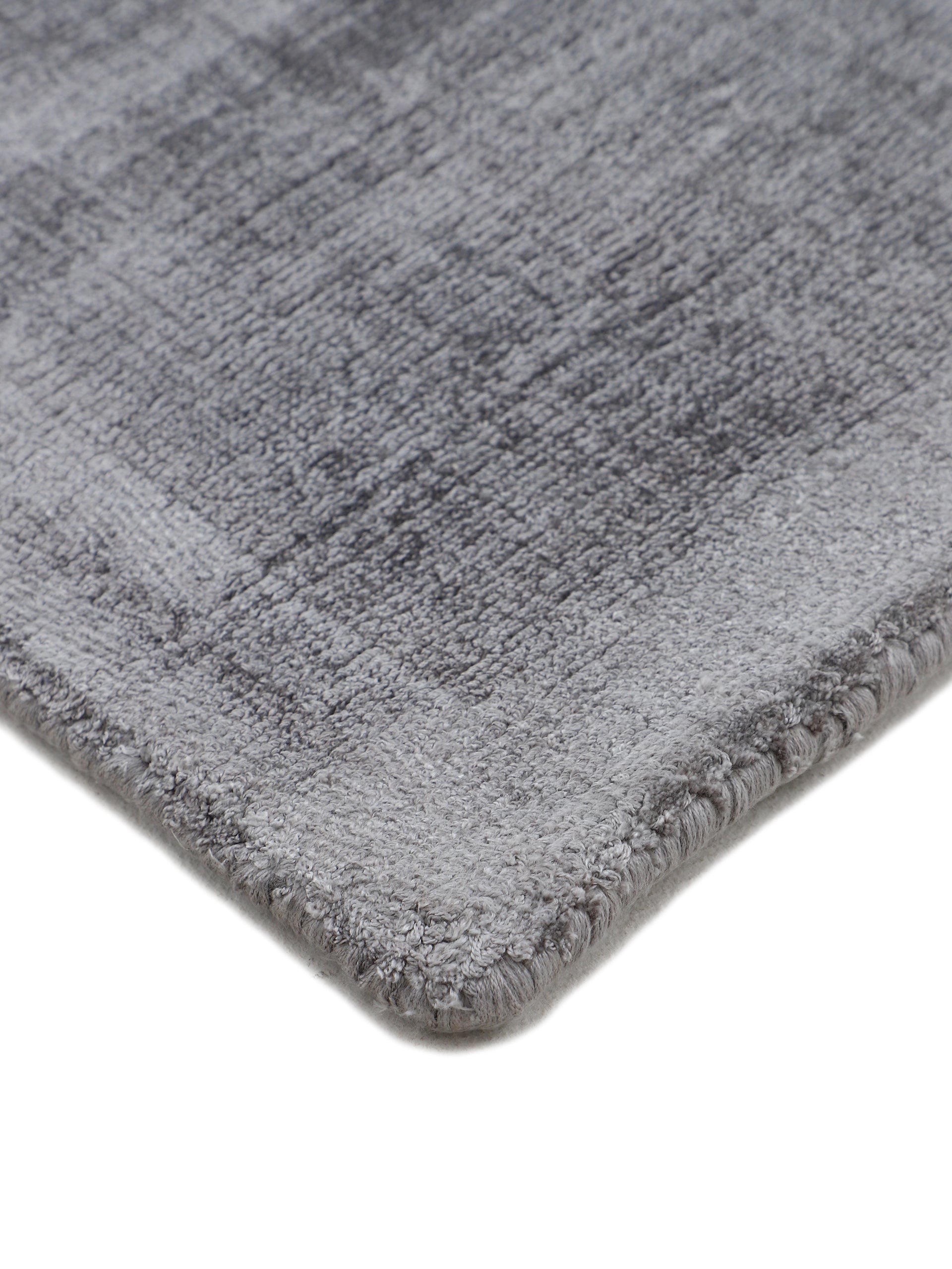 Viskoseteppich Ava Läufer Hellgrau in hellgrau aus viskose