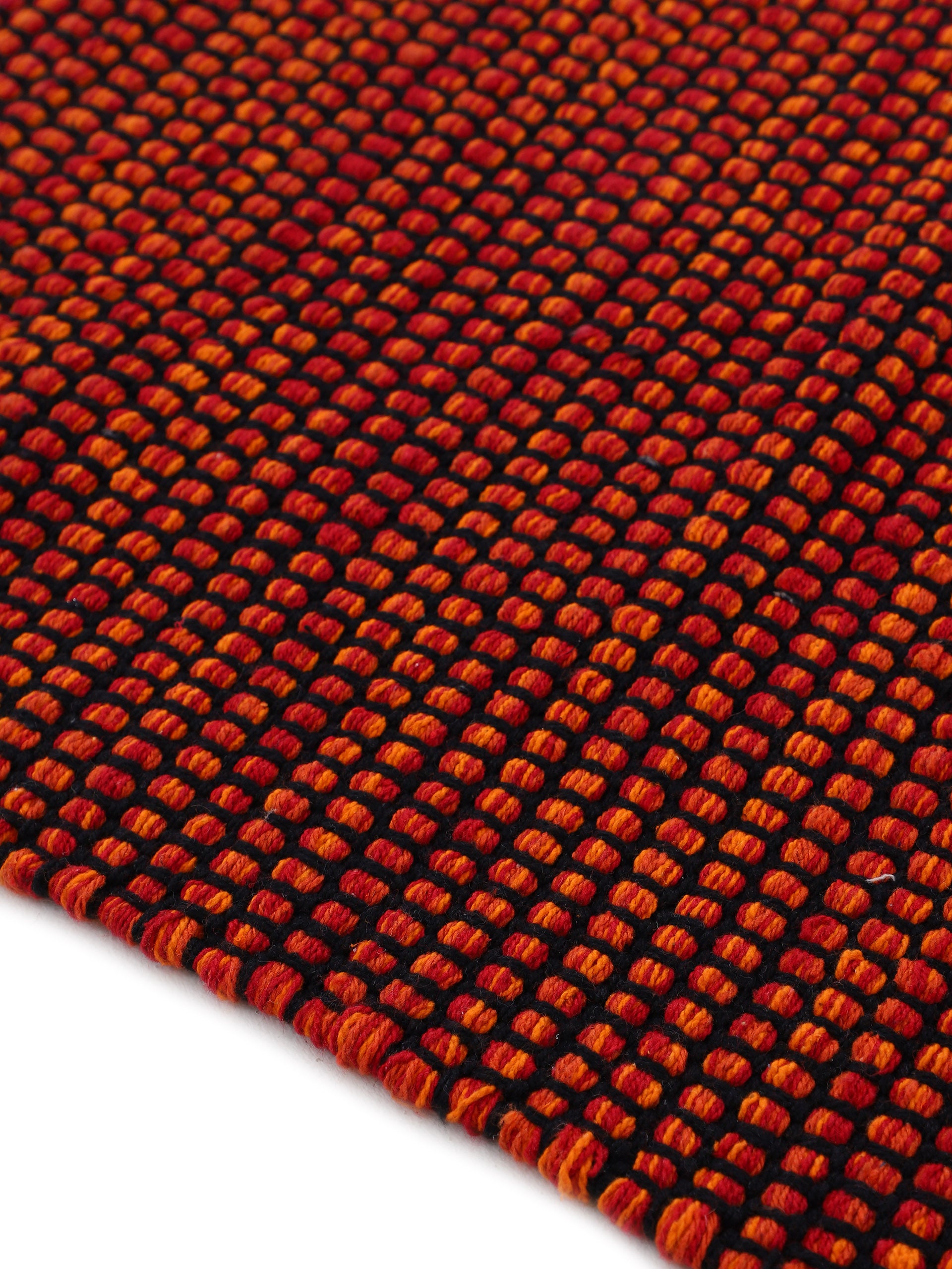 Flachgewebeteppich Kelim Mia Läufer Rot in rot aus baumwolle