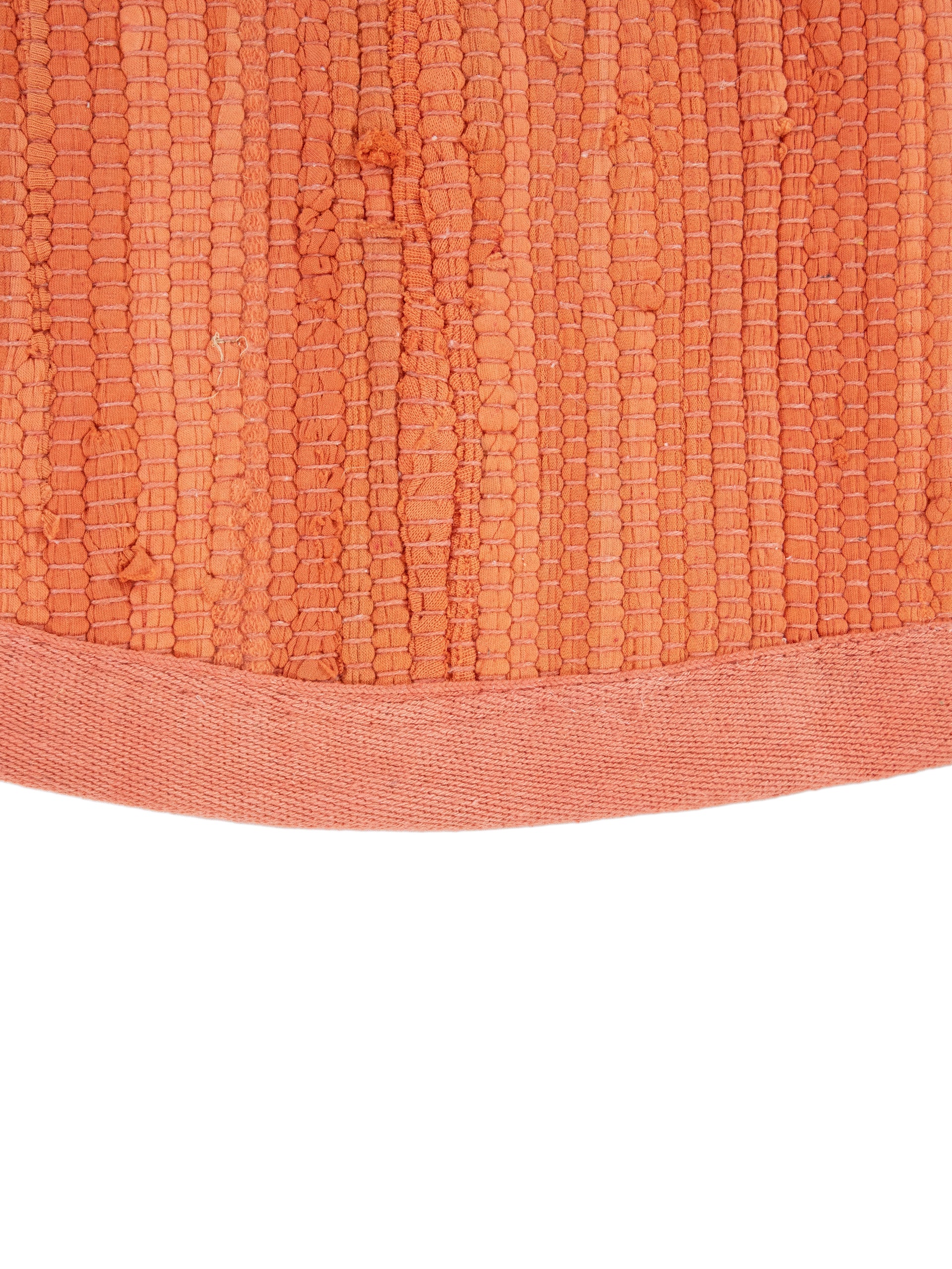 Kelim Chindi Uni Rund in orange