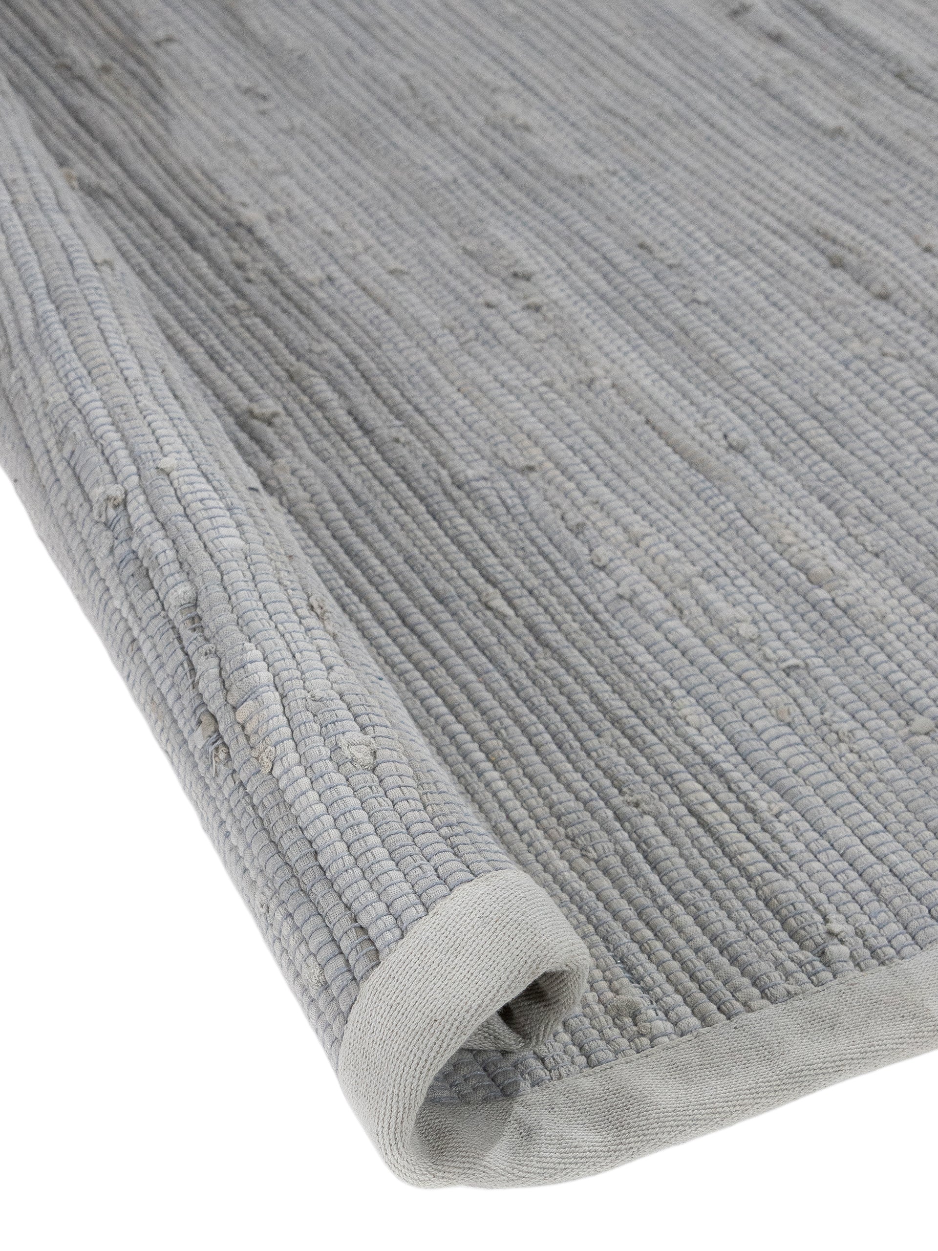 Kelim Chindi Uni Rund in hellgrau