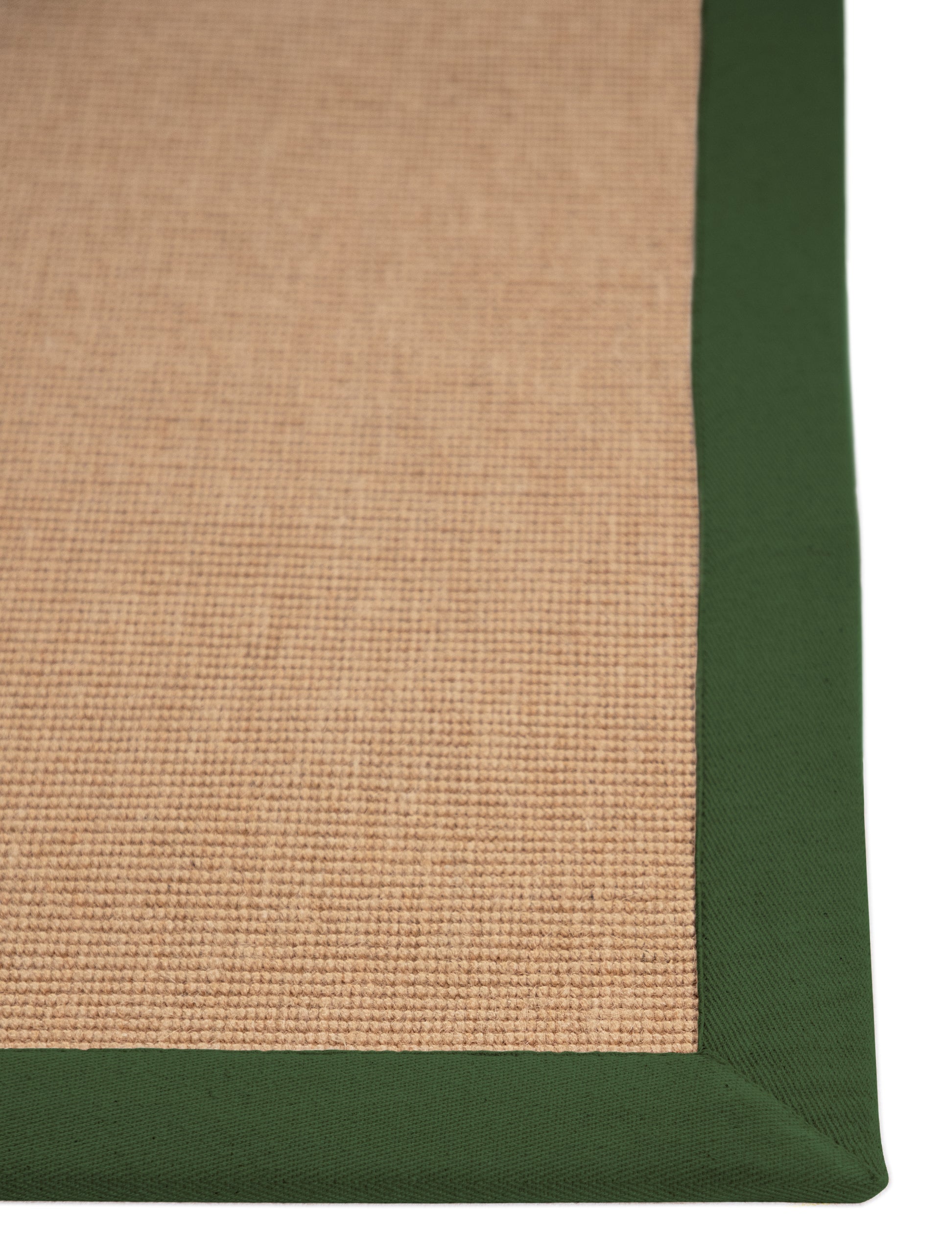 Sisalteppich Grün in grün aus sisal/jute