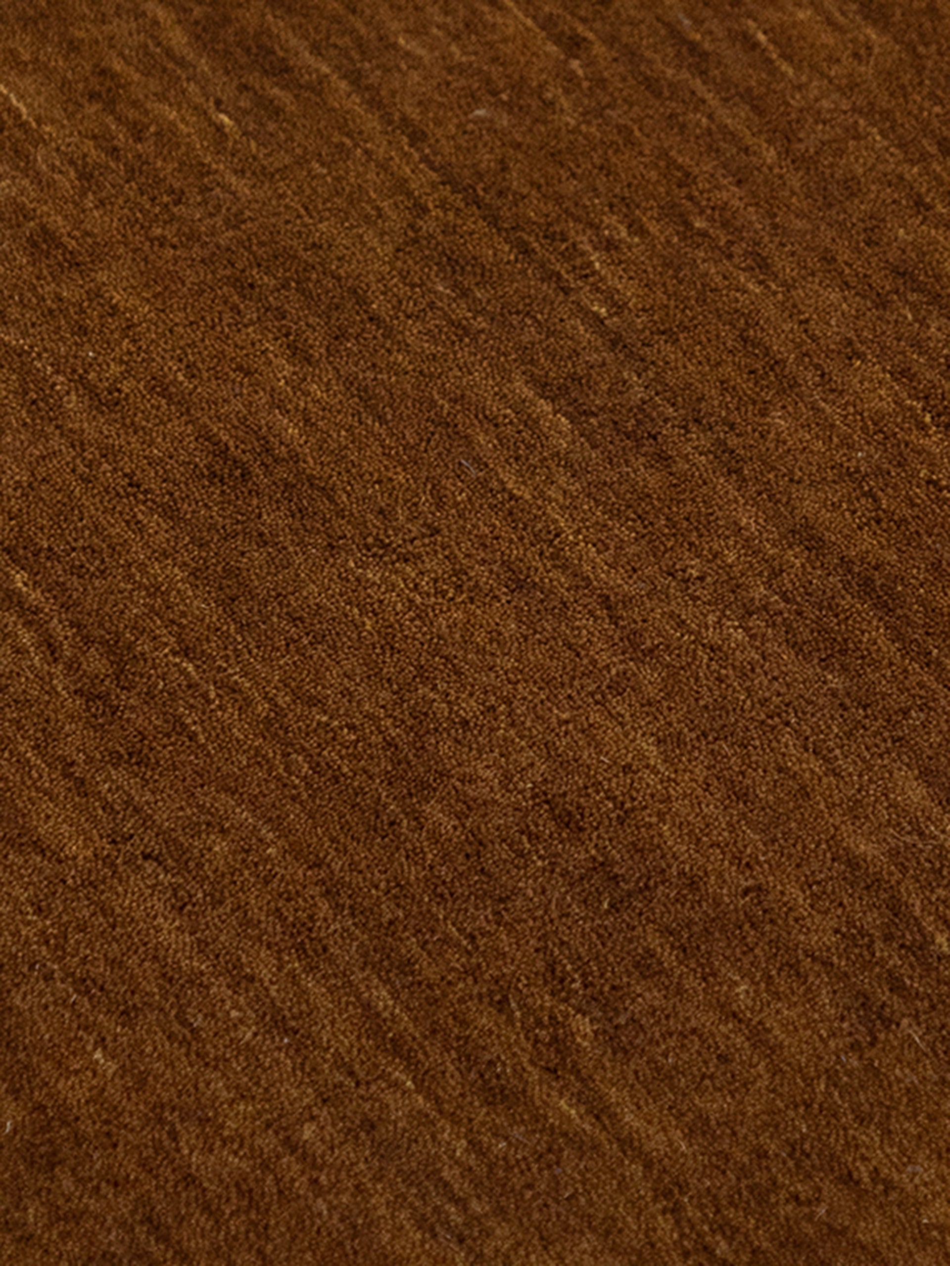 Wollteppich Gabbeh Uni Quadratisch Braun in braun aus wolle