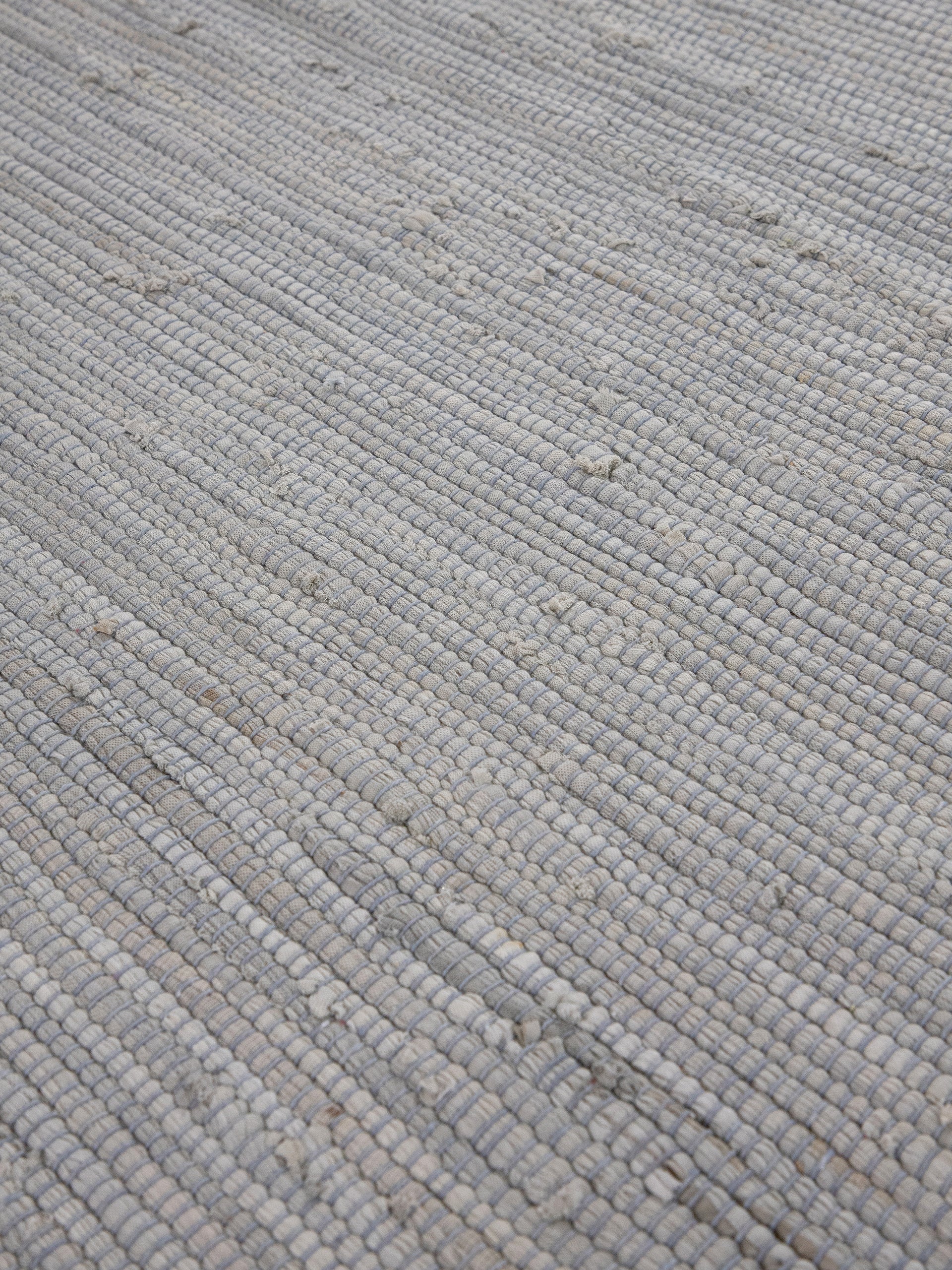 Kelim Chindi Uni Rund in hellgrau