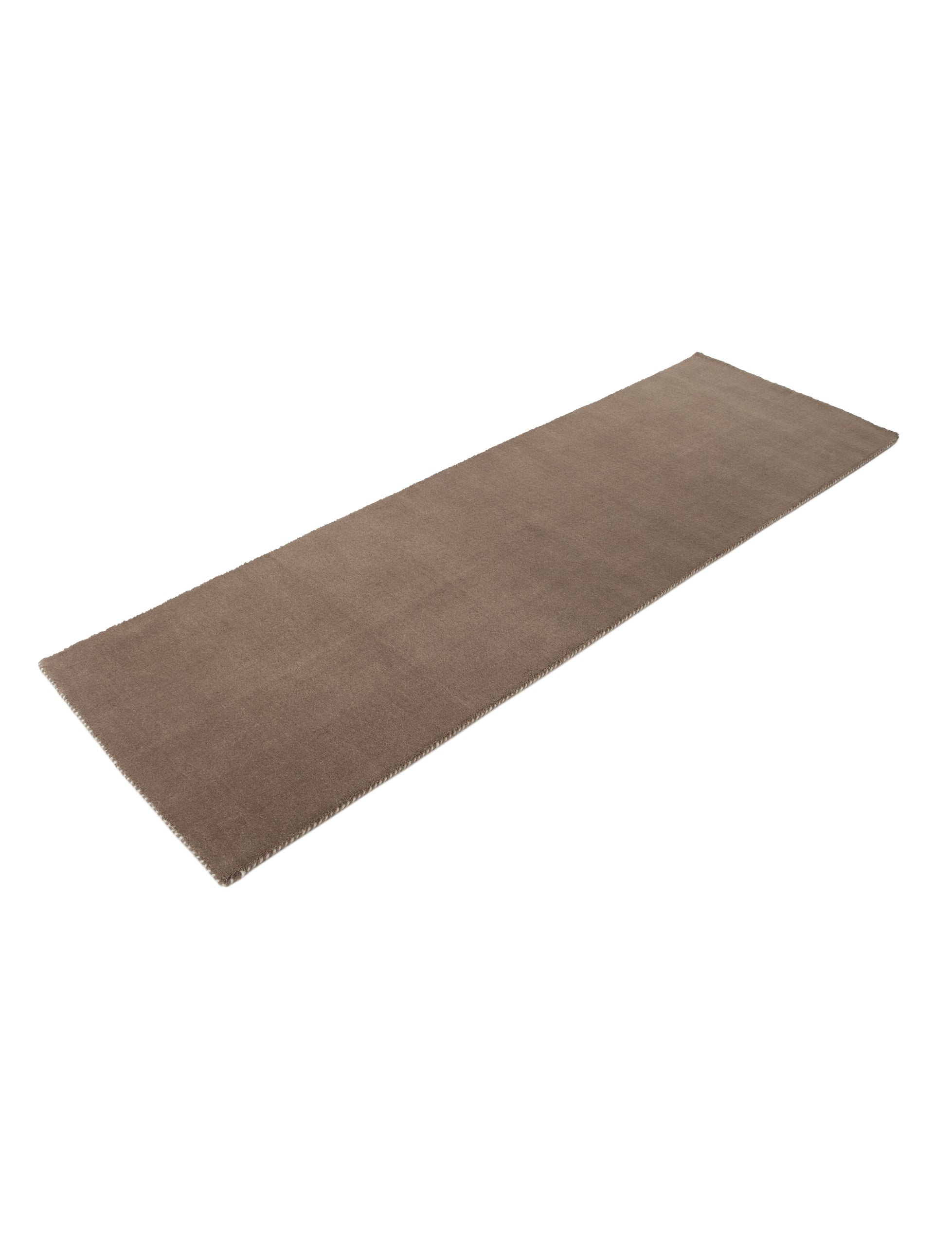 Wollteppich Gabbeh Lola Läufer Taupe aus Wolle