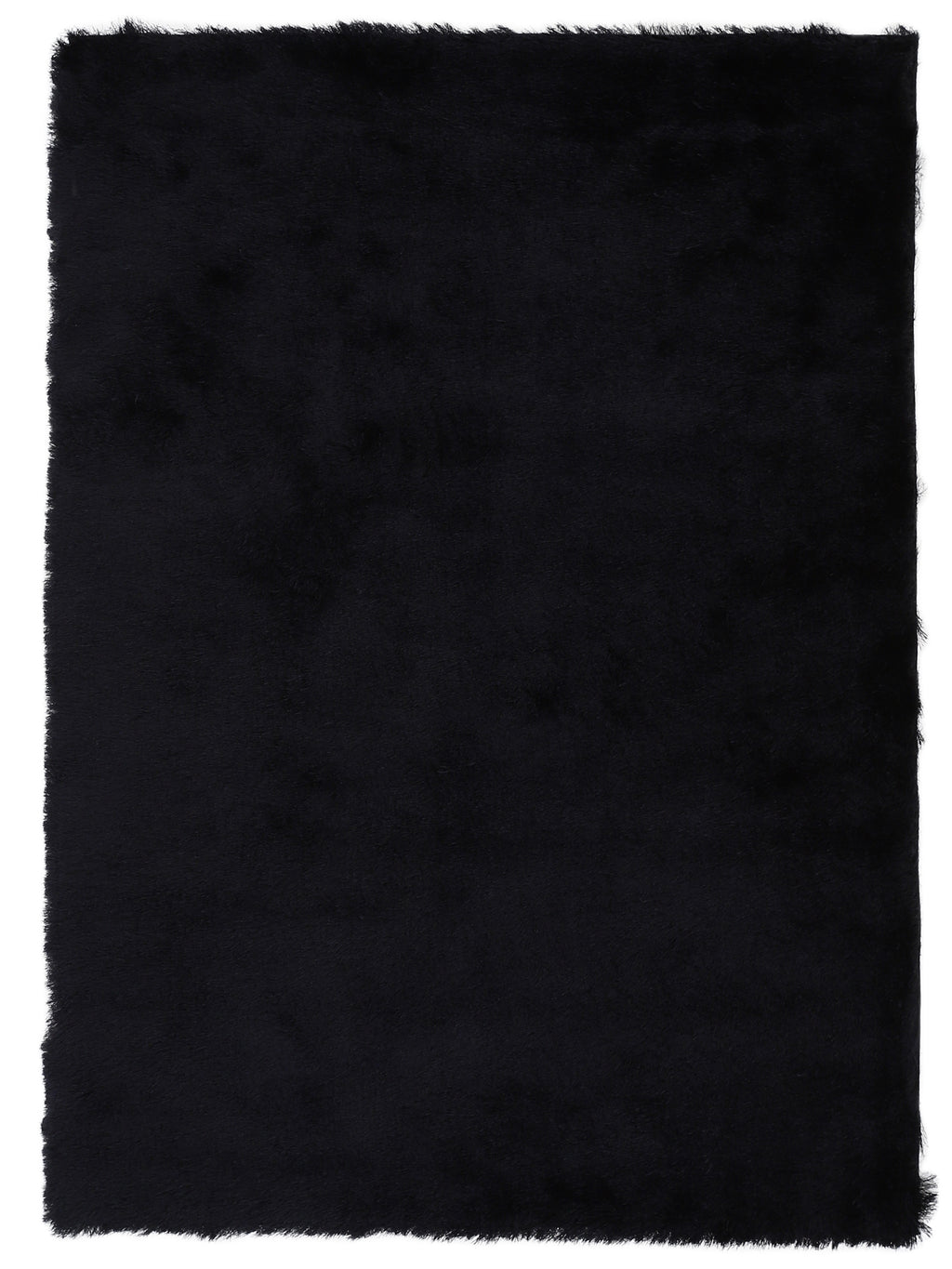 Hochflorteppich Breeze Schwarz - Maschinengewebt & aus Kunstfaser