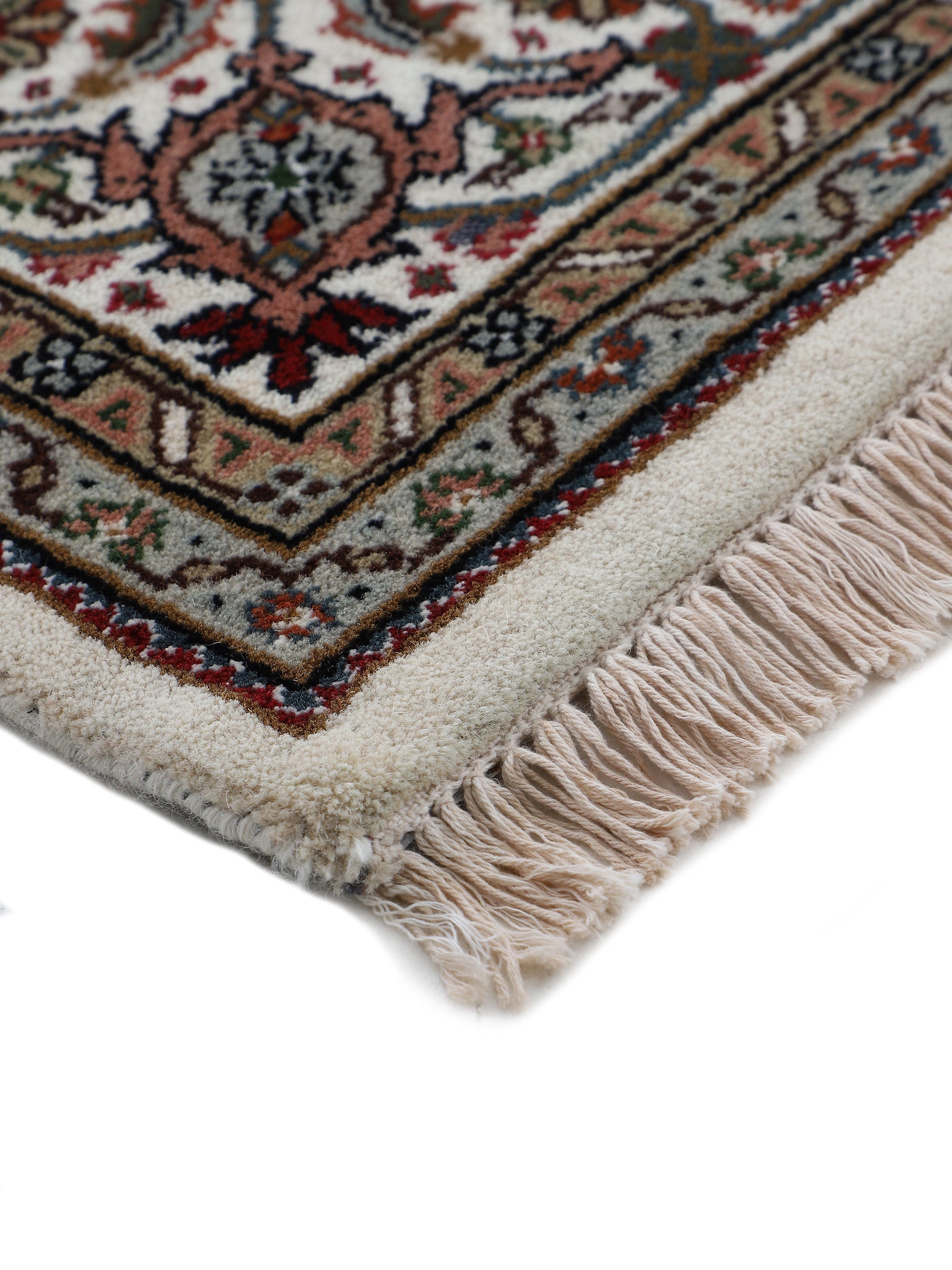 Tabriz Mahi Läufer Teppich