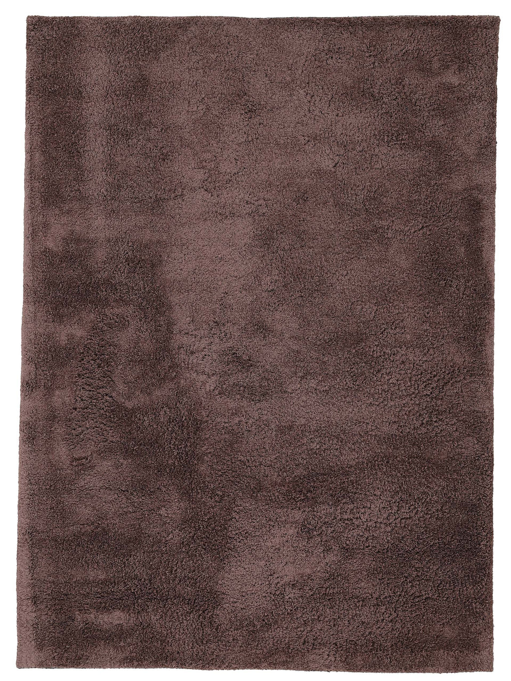 Hochflorteppich Silky Braun - Handgetuftet & aus Kunstfaser