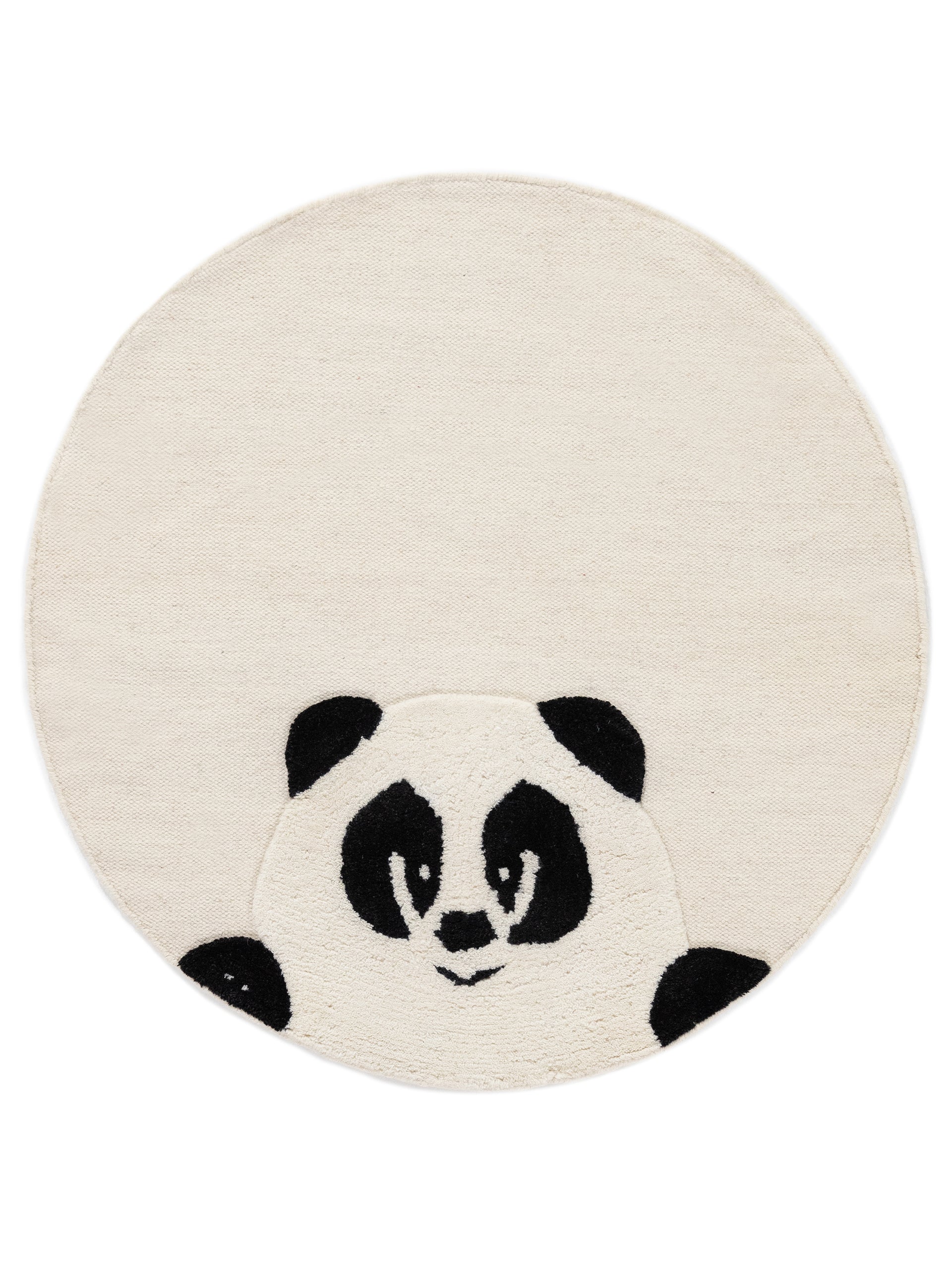 Kinderteppich Panda Rund