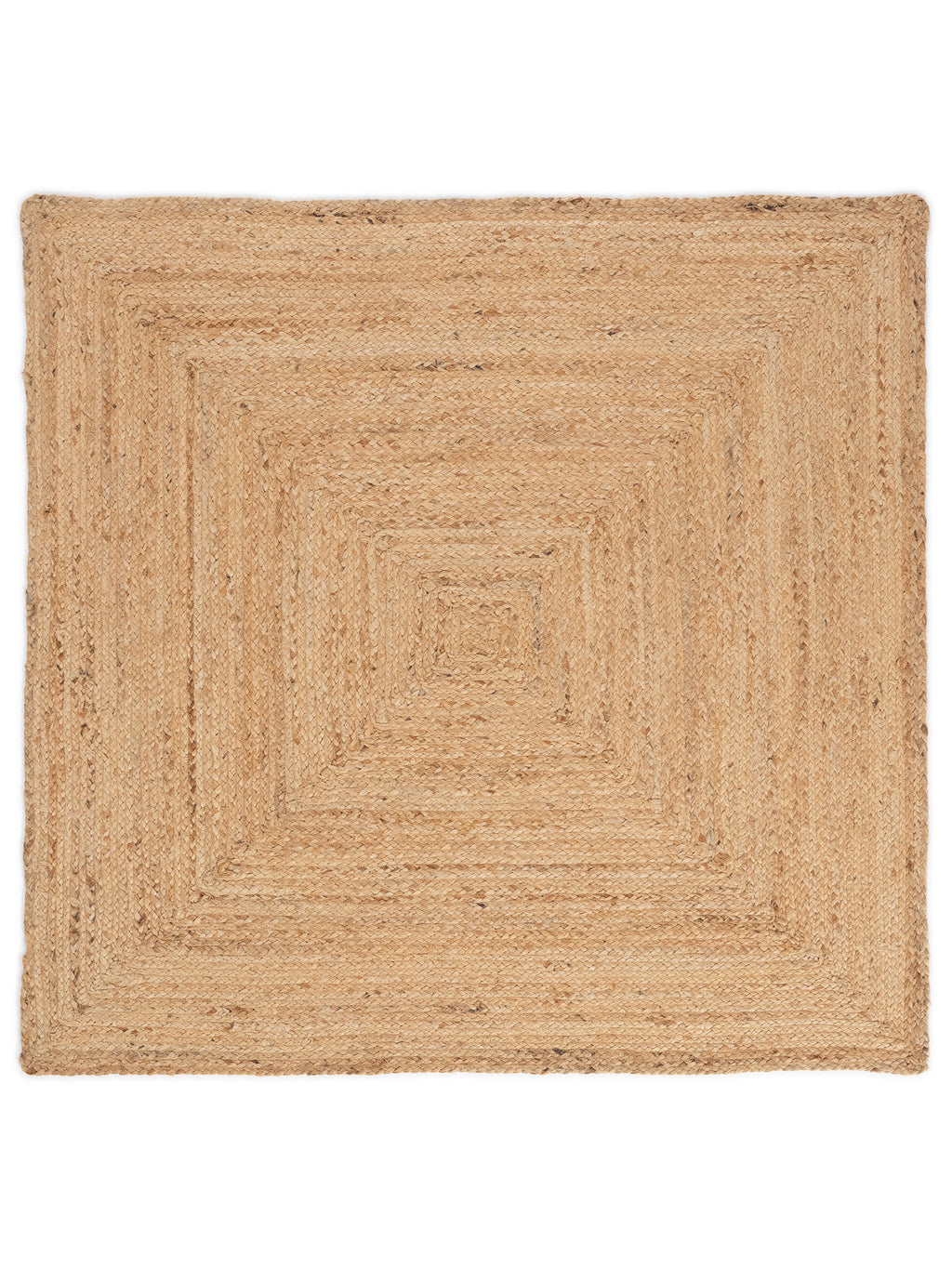 Juteteppich Nele Quadratisch Beige - Handgewebt & aus Sisal/Jute