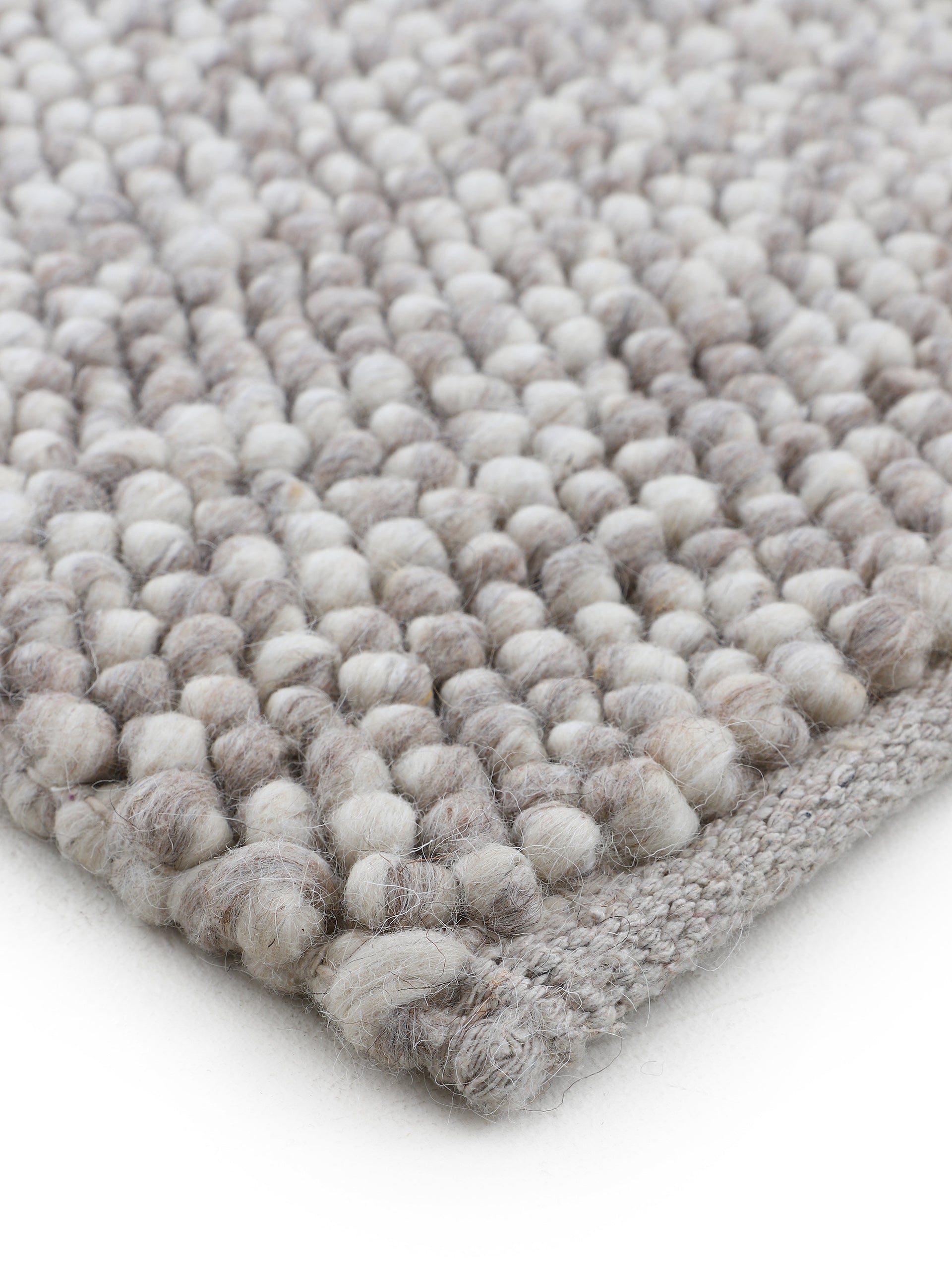 Wollteppich Calo Beige in beige aus wolle