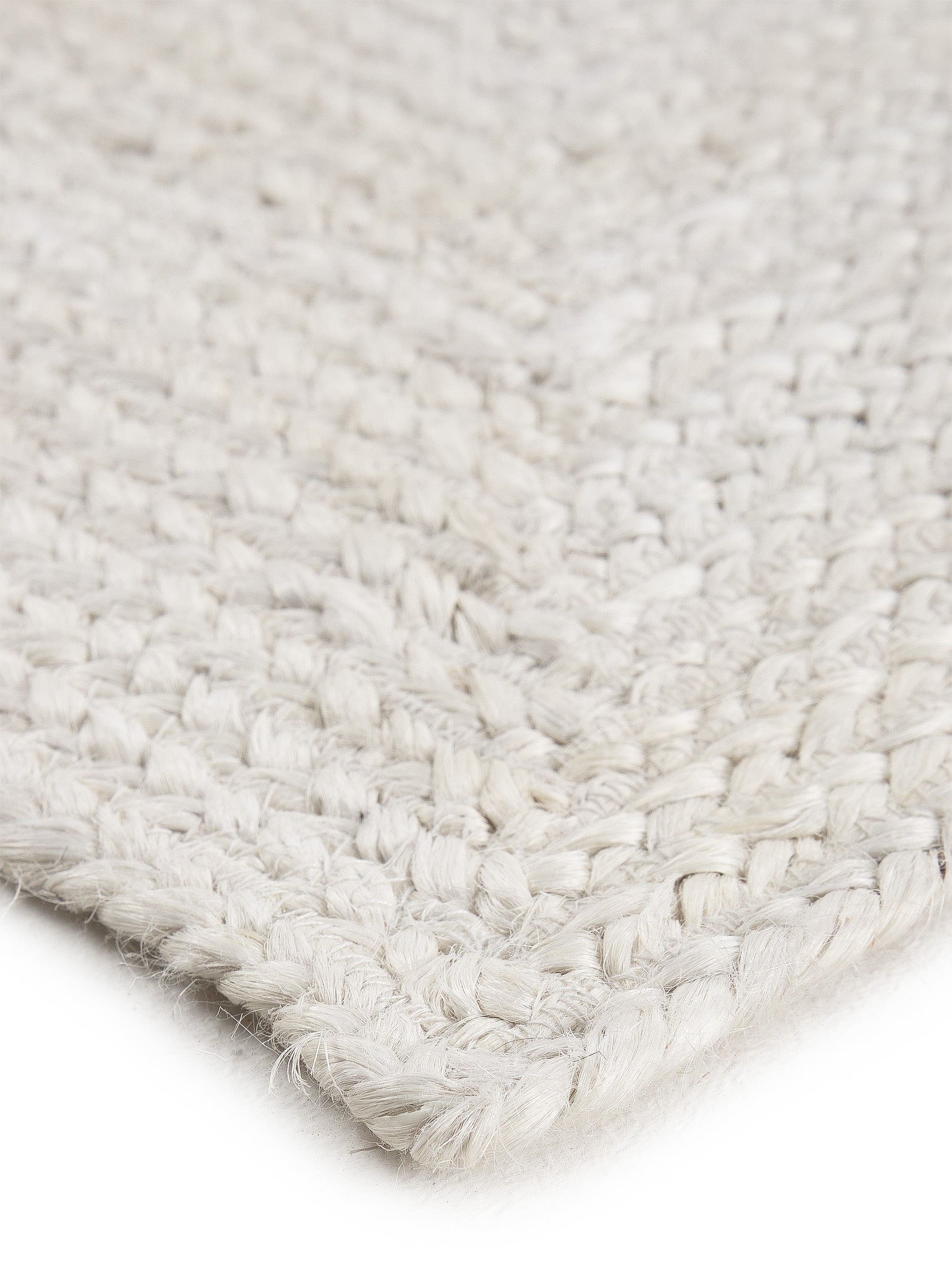 Juteteppich Nele Weiß in weiß aus sisal/jute