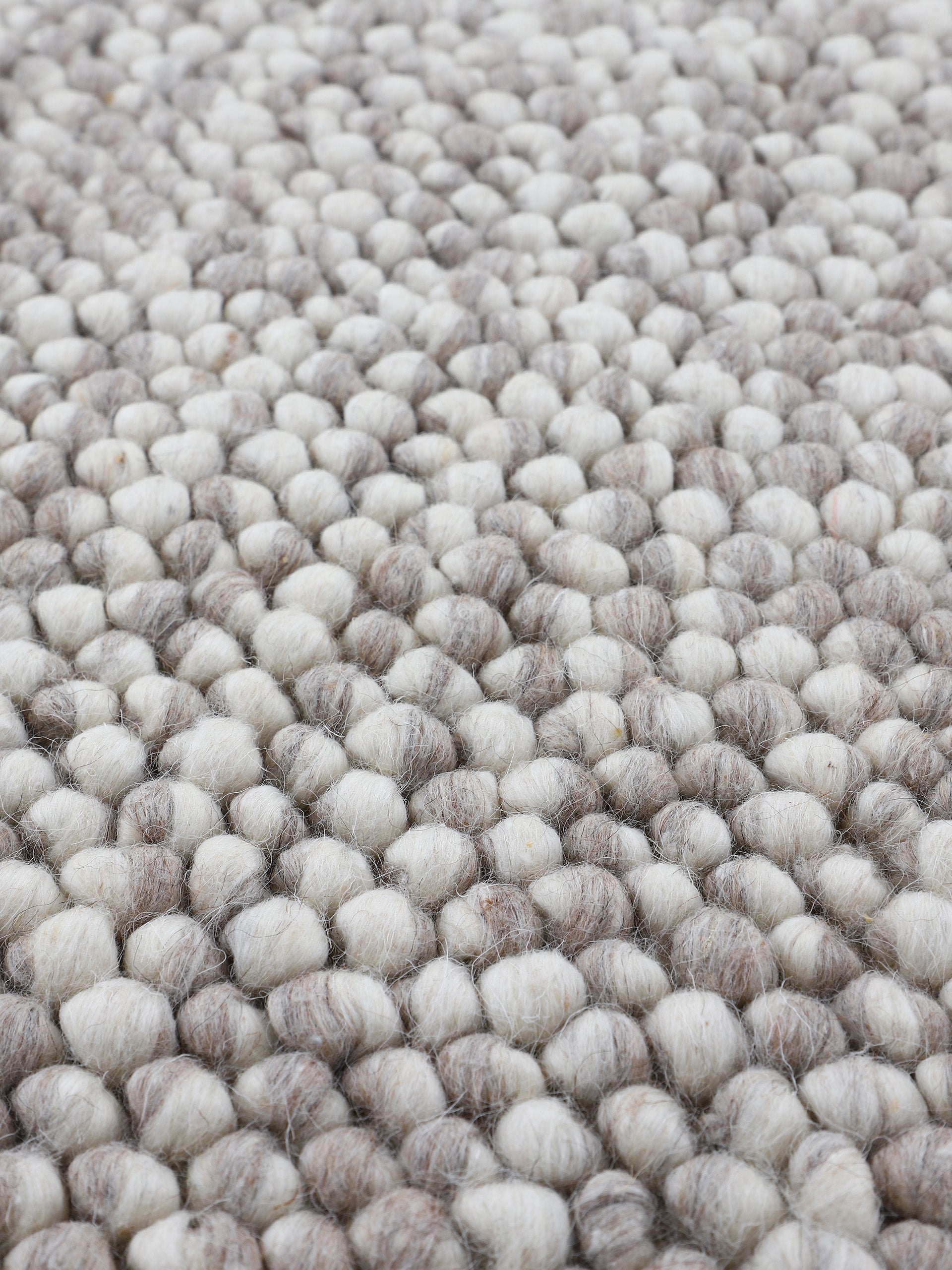Wollteppich Calo Beige in beige aus wolle