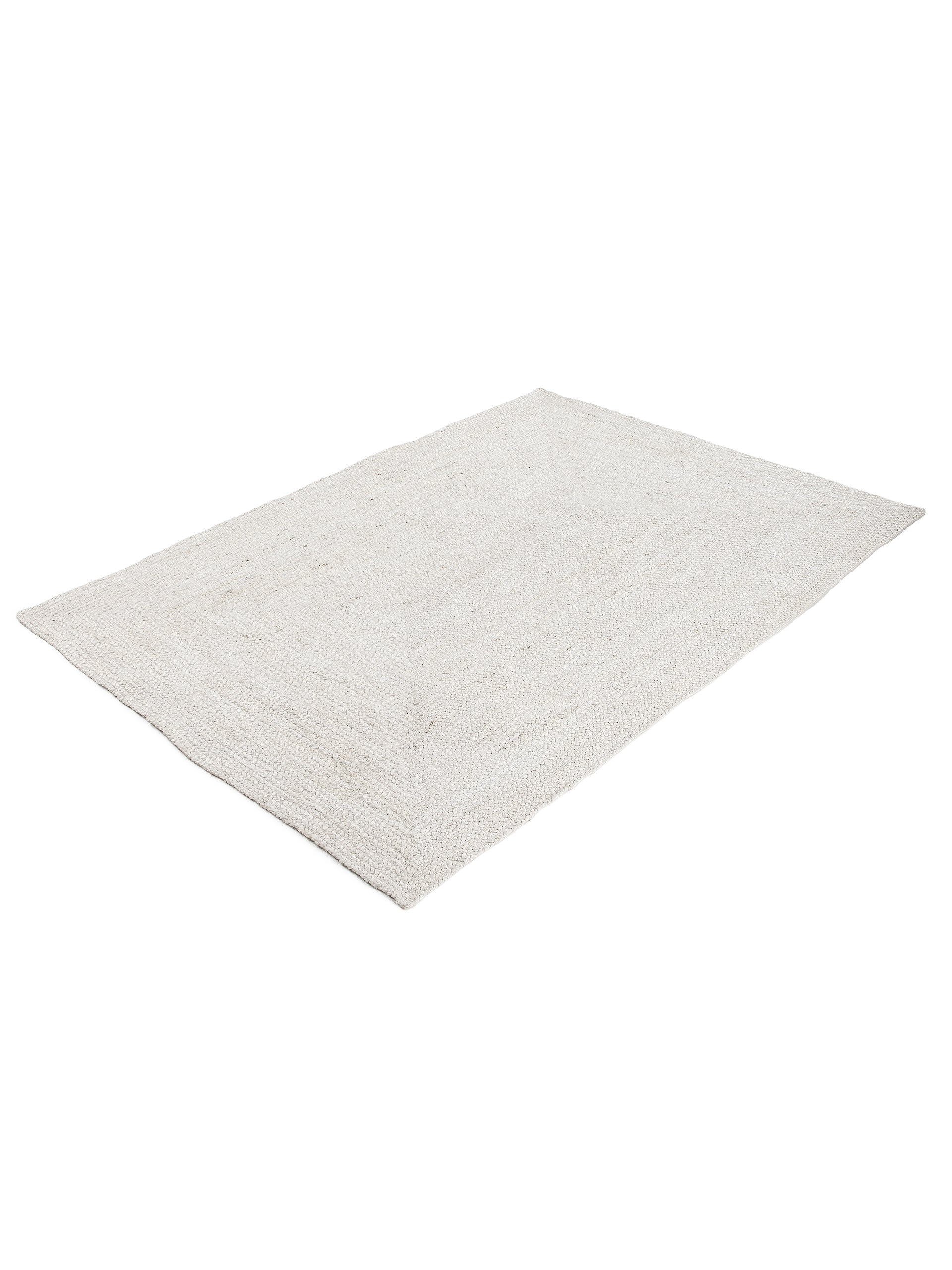 Juteteppich Nele Weiß in weiß aus sisal/jute